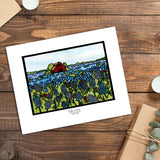 Fields of Blue - Simple Giclee Print