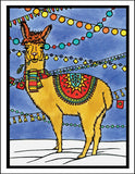 Holiday Llama - Packaged Christmas Cards - Sarah Angst Art Greeting Cards, Giclee Prints, Jewelry, More