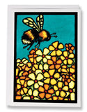 Bumble Bee - 234 - Sarah Angst Art Greeting Cards, Giclee Prints, Jewelry, More. Artist Greeting Cards for Sale. 