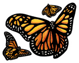 Monarch Butterflies Sticker