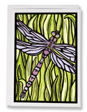 SA008: Dragonfly - Sarah Angst Art Greeting Cards, Giclee Prints, Jewelry, More