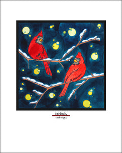 Cardinals - 8"x10" Overstock - Sarah Angst Art Greeting Cards, Giclee Prints, Jewelry, More