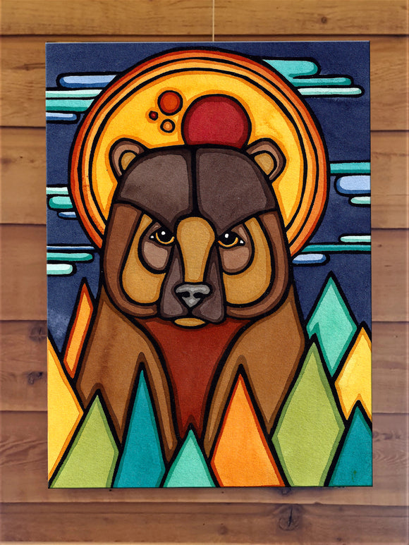 Bear in Forest Canvas