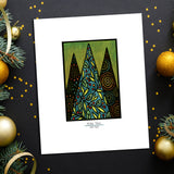 Holiday Trees - Simple Giclee Print