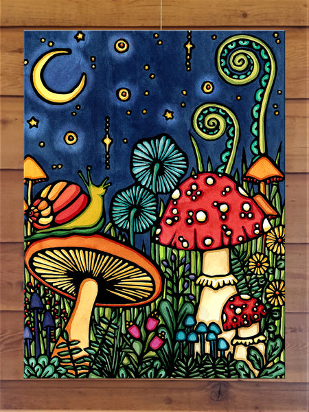 Bookmark - Mushroom – Sarah Angst Art