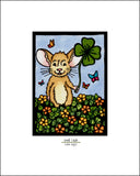 Good Luck Mouse - Simple Giclee Print