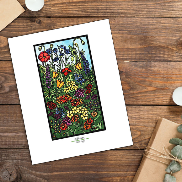 Field of Wildflowers - Simple Giclee Print