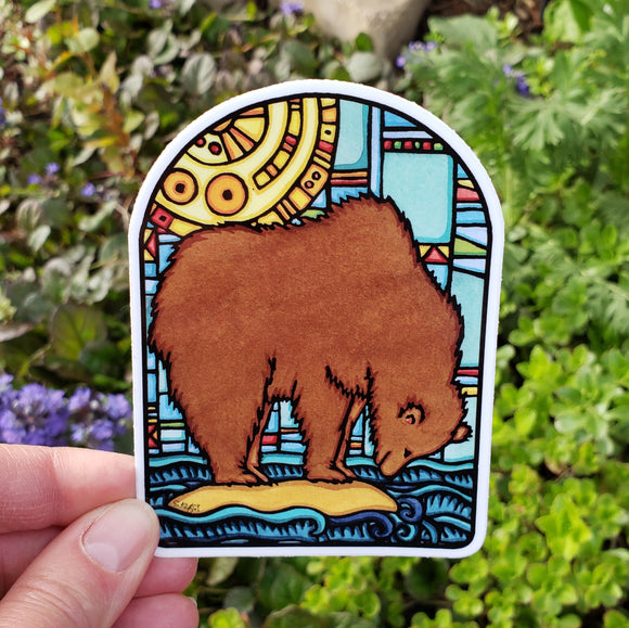The Wait Bear Sticker
