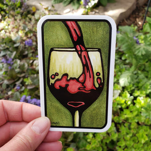 Red Wine Sticker