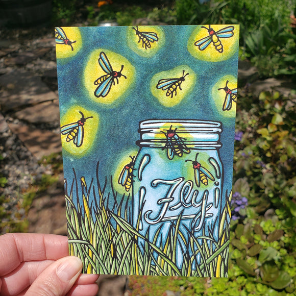 Postcard - Fireflies