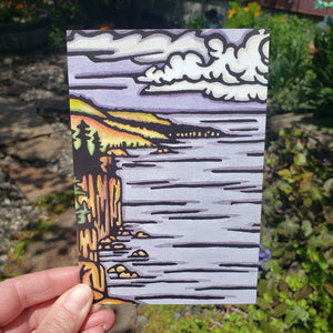 Postcard - On the Lake