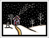 In for the Night - Packaged Christmas Cards - Sarah Angst Art Greeting Cards, Giclee Prints, Jewelry, More