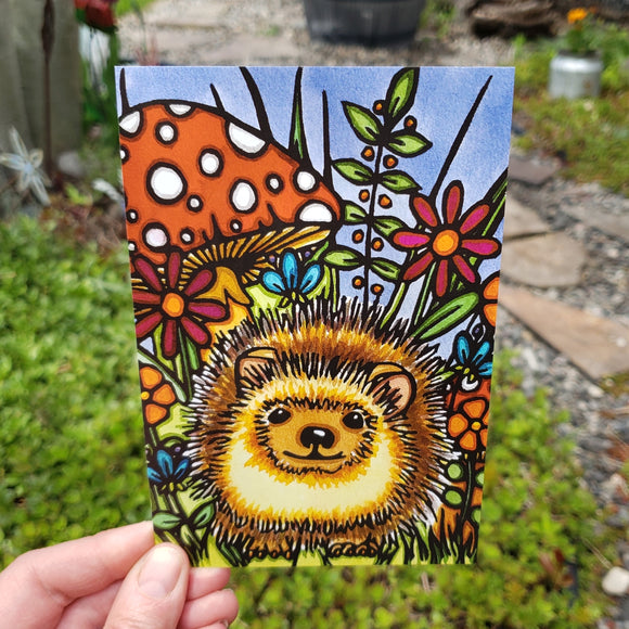 Postcard - Hedgehog
