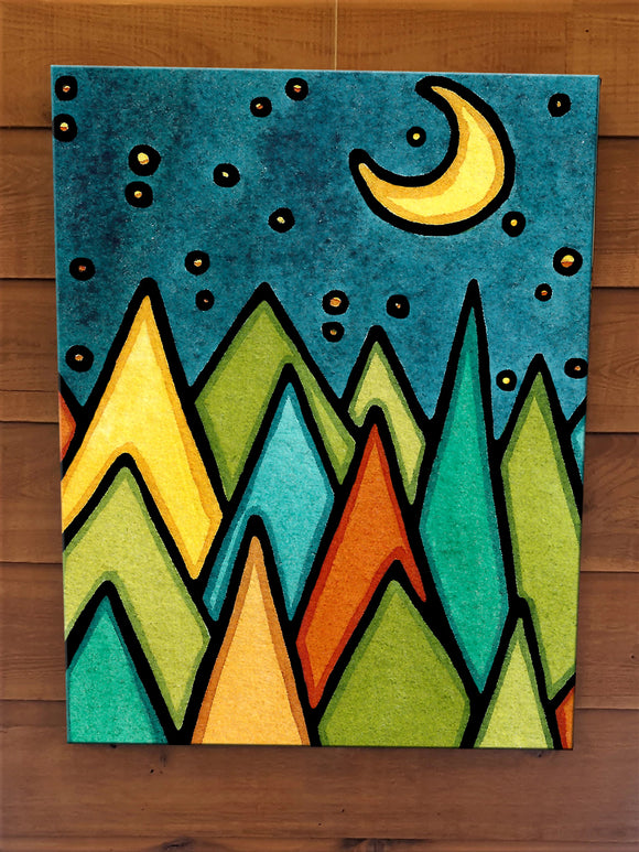 Moonlit Forest Canvas
