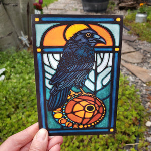 Postcard - Raven