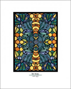 Bee Mosaic - 8"x10" Overstock - Sarah Angst Art Greeting Cards, Giclee Prints, Jewelry, More