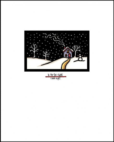 In for the Night - Simple Giclee Print - Sarah Angst Art Greeting Cards, Giclee Prints, Jewelry, More