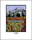 Tetons - Simple Giclee Print - Sarah Angst Art Greeting Cards, Giclee Prints, Jewelry, More