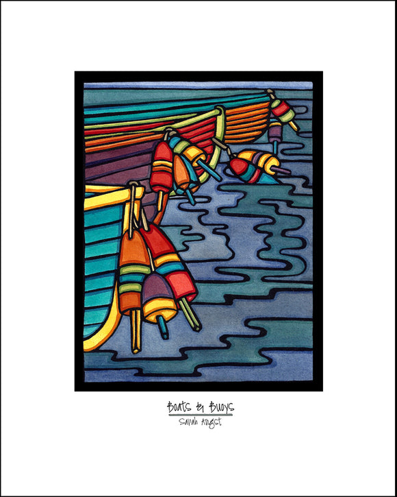 Boats & Buoys - Simple Giclee Print