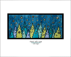 Forest with Snow - Simple Giclee Print