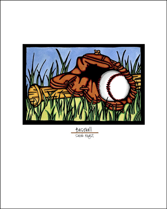 Baseball - Simple Giclee Print