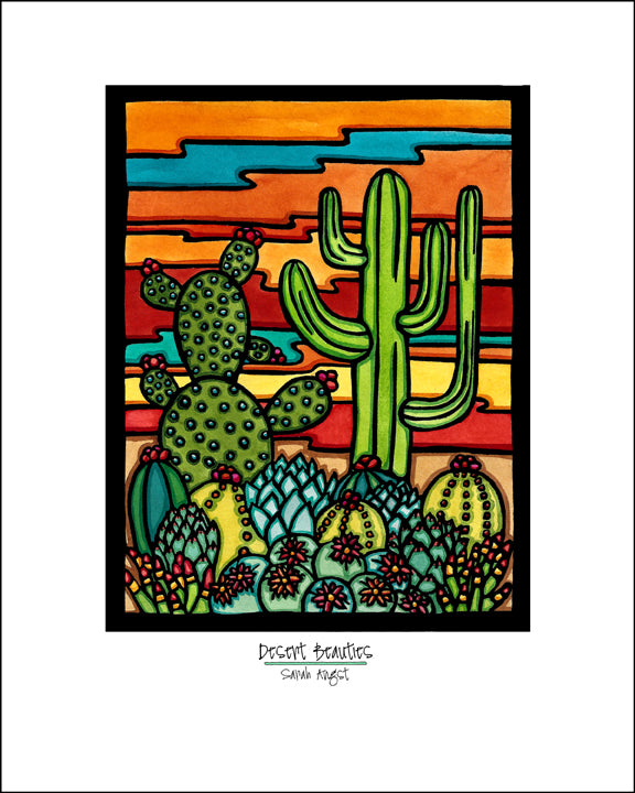 Cacti - Simple Giclee Print