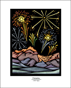 Fireworks - Simple Giclee Print