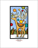 Holiday Deer - Simple Giclee Print