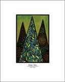 Holiday Trees - Simple Giclee Print