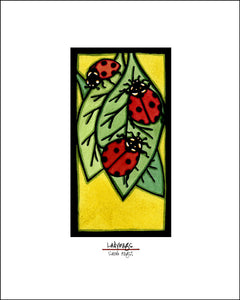 Ladybugs - 8"x10" Overstock - Sarah Angst Art Greeting Cards, Giclee Prints, Jewelry, More
