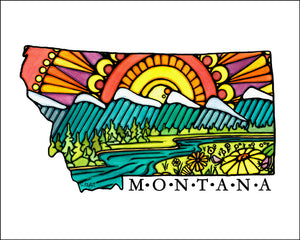 Montana State - 8"x10" Overstock