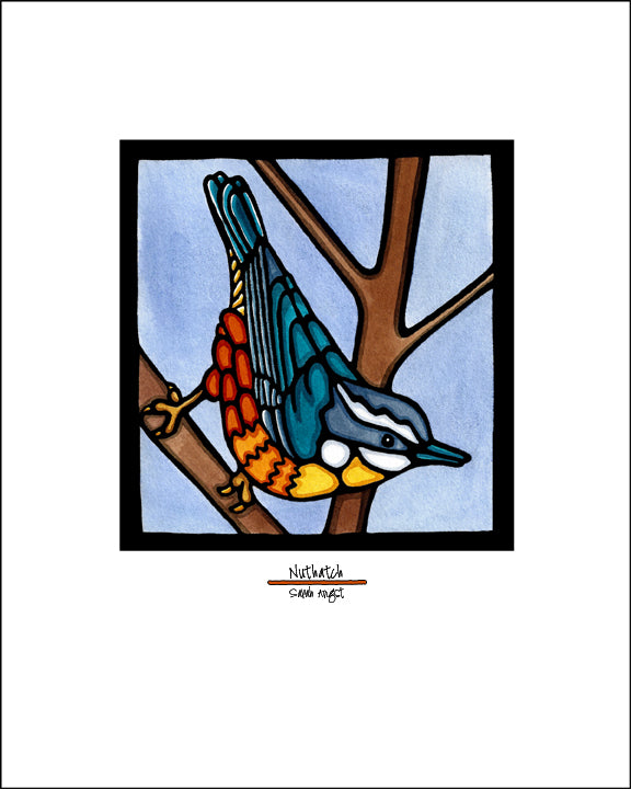 Nuthatch - Simple Giclee Print
