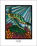Sea Turtle - Simple Giclee Print
