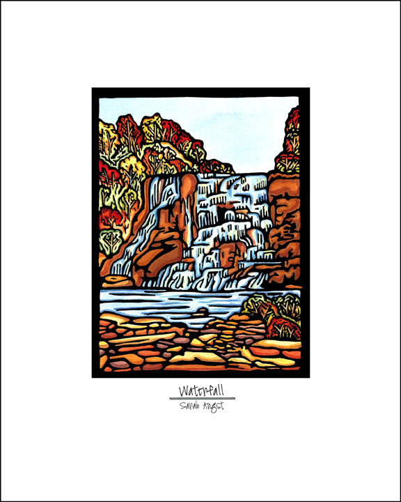 Waterfall - Simple Giclee Print