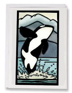 SA009: Orca - Sarah Angst Art Greeting Cards, Giclee Prints, Jewelry, More