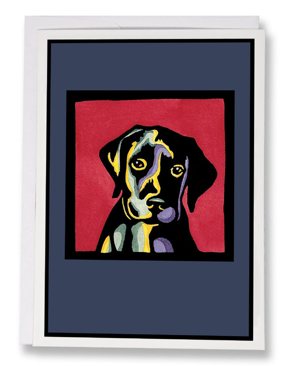 SA022: Puppy Dog Eyes - Sarah Angst Art Greeting Cards, Giclee Prints, Jewelry, More