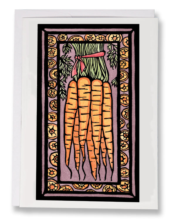 SA040: Carrots - Sarah Angst Art Greeting Cards, Giclee Prints, Jewelry, More