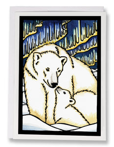 SA149: Polar Bear - Sarah Angst Art Greeting Cards, Giclee Prints, Jewelry, More