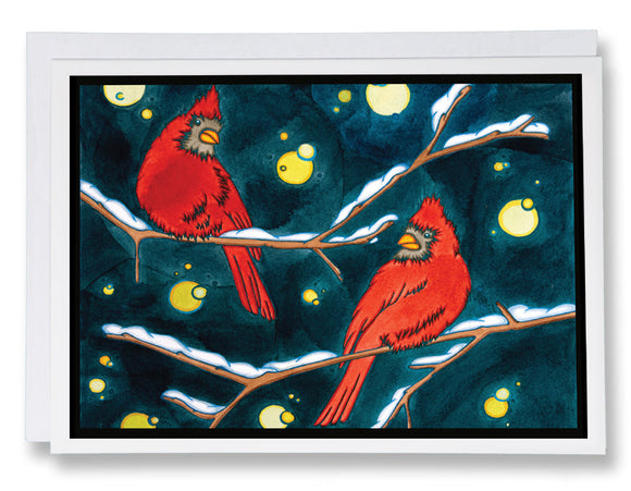 Cardinals - 202 - Sarah Angst Art Greeting Cards, Giclee Prints, Jewelry, More