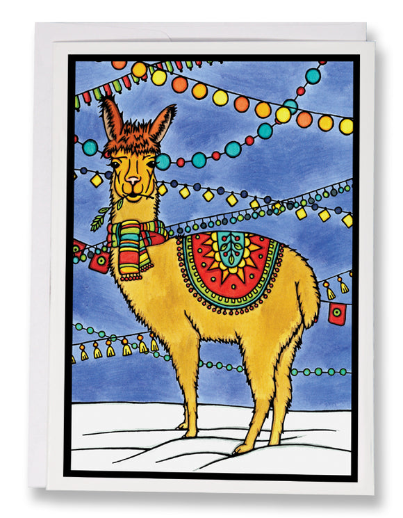 Llama - 211 - Sarah Angst Art Greeting Cards, Giclee Prints, Jewelry, More