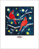 Cardinals - Simple Giclee Print - Sarah Angst Art Greeting Cards, Giclee Prints, Jewelry, More