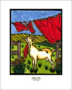 Nanny Goat - Simple Giclee Print - Sarah Angst Art Greeting Cards, Giclee Prints, Jewelry, More