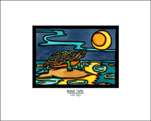 Painted Turtle - Simple Giclee Print - Sarah Angst Art Greeting Cards, Giclee Prints, Jewelry, More