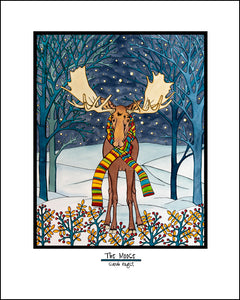 Holiday Moose - 8"x10" Overstock