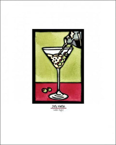 Dirty Martini - Simple Giclee Print - Sarah Angst Art Greeting Cards, Giclee Prints, Jewelry, More