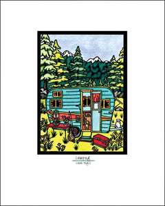 Camping - 8"x10" Overstock - Sarah Angst Art Greeting Cards, Giclee Prints, Jewelry, More